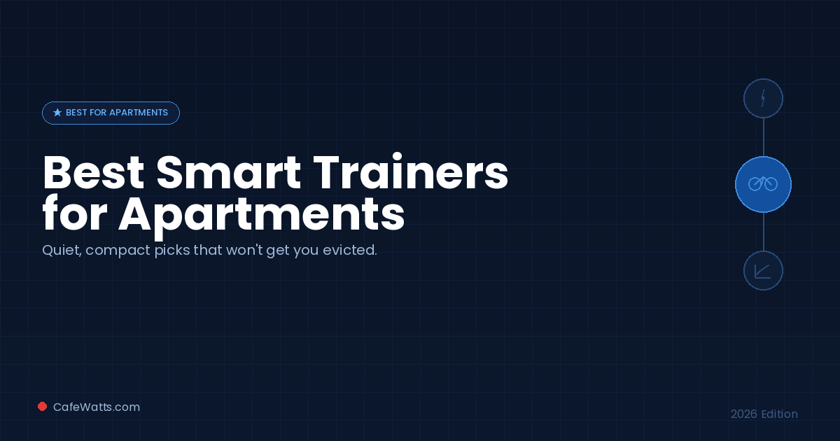 Best smart trainers for apartments — quiet, compact picks for indoor cycling