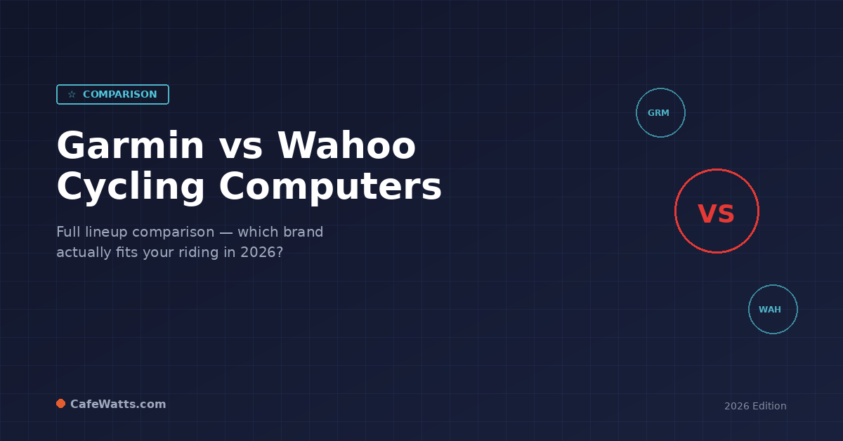 Garmin vs Wahoo cycling computers 2026 comparison — CafeWatts