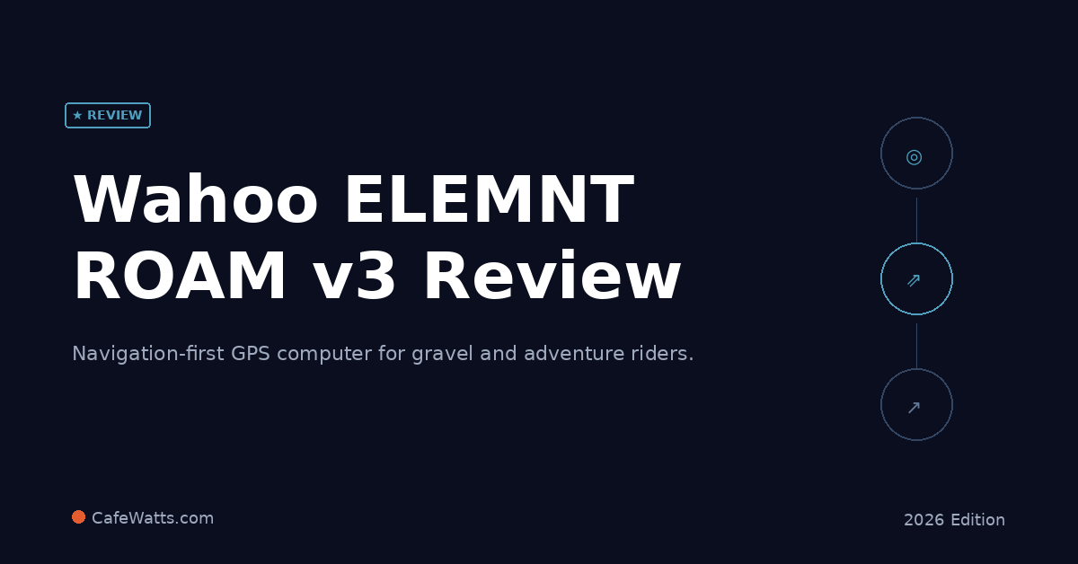 Wahoo ELEMNT ROAM v3 review 2026 — CafeWatts