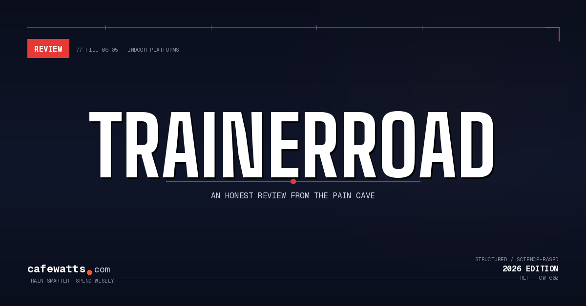 TrainerRoad review 2026 indoor cycling training app