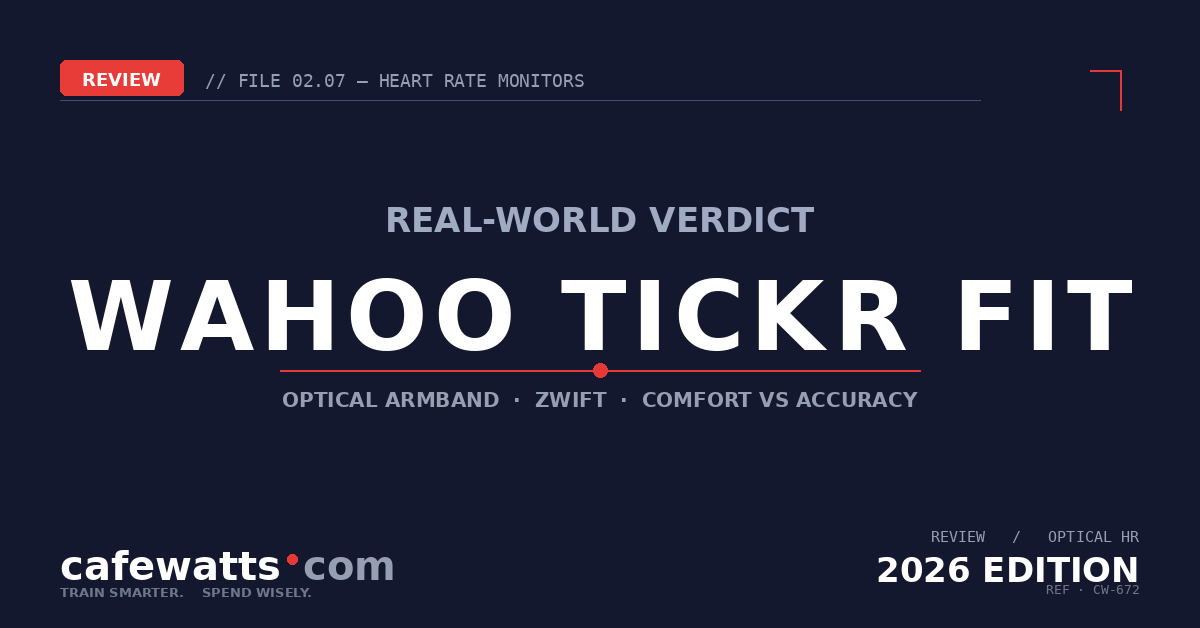 Wahoo TICKR Fit Review 2026: Honest and Worth It